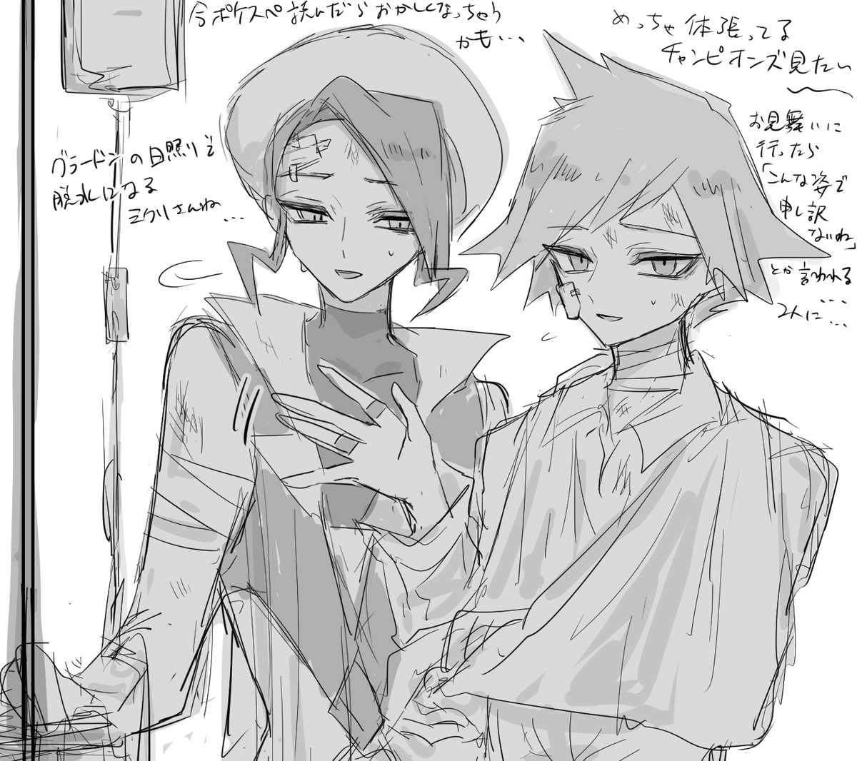 ボロッボロな推しが性癖なのでダイゴさんとミクリさんのそういう姿も見たいよの落書き ほりの漫画