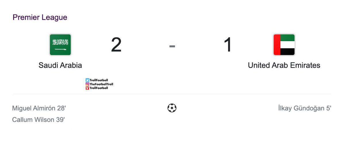 TrollFootball's tweet image. The oil derby