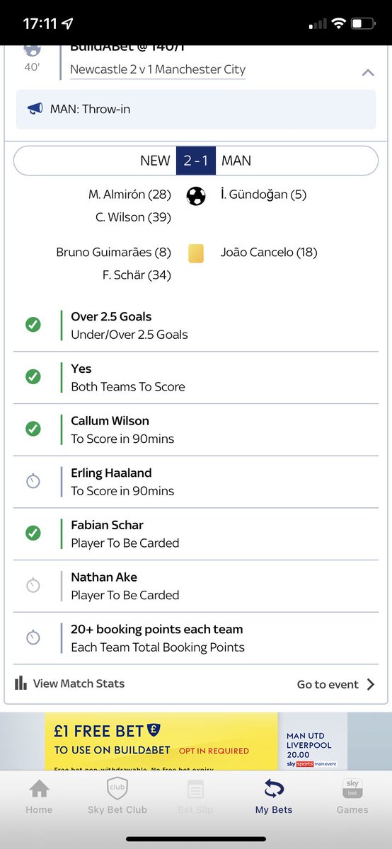 DannyFairclough's tweet photo. @SkyBetHelp @BillyPeacock15 Hi, what are the rules on my Ake selection due to him being subbed after 20 mins - is will it just be a straight loss or void? https://t.co/UoyBkL75OX