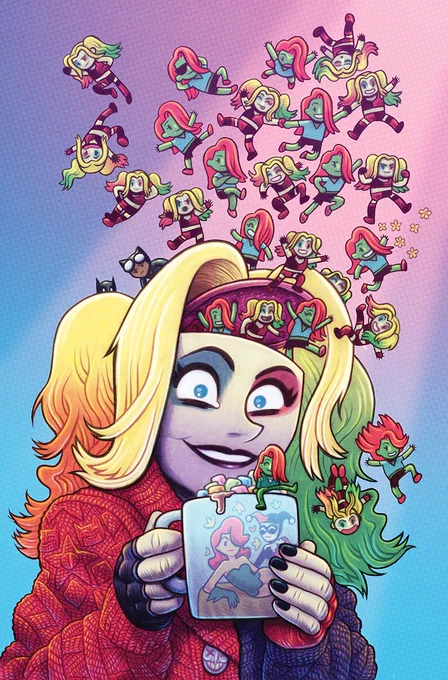 Harley  The Animated  Legion of Bats! variant cover 