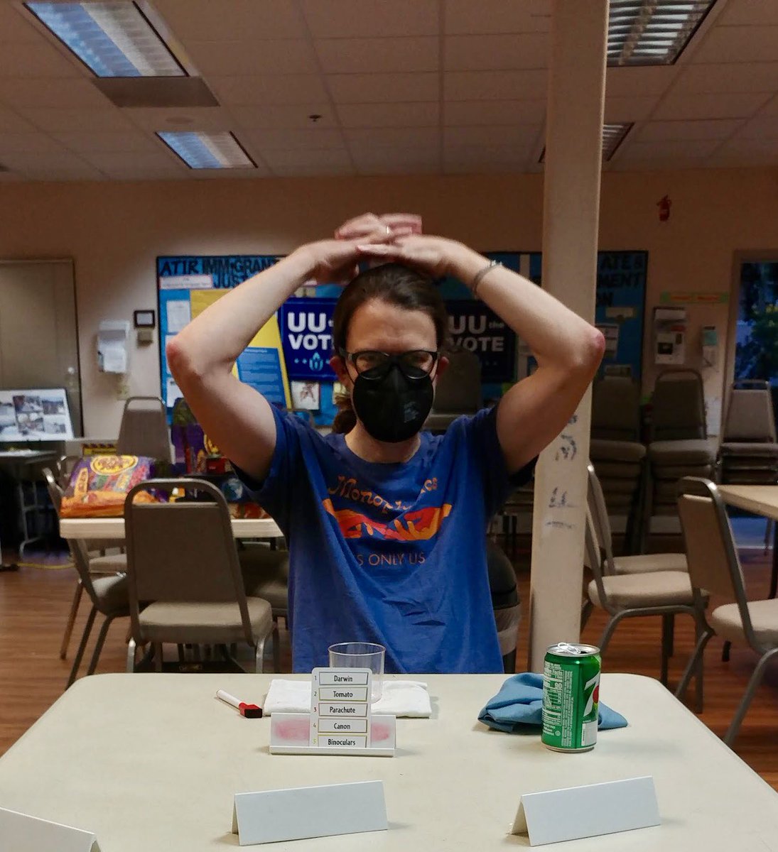 BoardGameBloke's tweet photo. A bunch of #VenturaCounty board gamers helped a friend run a gaming event at his church. We were ready to teach a wide variety of fun, quick to learn, and engaging #boardgames. Just One was a big hit for my group. I even learned a game new to me “Pass the Pigs”.
@Sudro21 #VCSBG https://t.co/OBaqgg40Kb