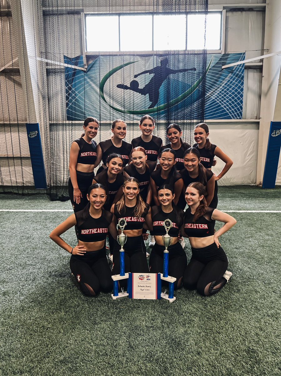 GoNUDanceTeam's tweet photo. After much hard work and dedication, we completed NDA Camp 2022! NUDT received:
❤️GOLD bid to nationals
❤️1st place in D1 Team Dance
❤️Game Day Routine Winners
❤️3 All-Americans

A big thank you to the @ndadance staff and our coaches for all of the support during this experience! https://t.co/ab0IrDAFaU