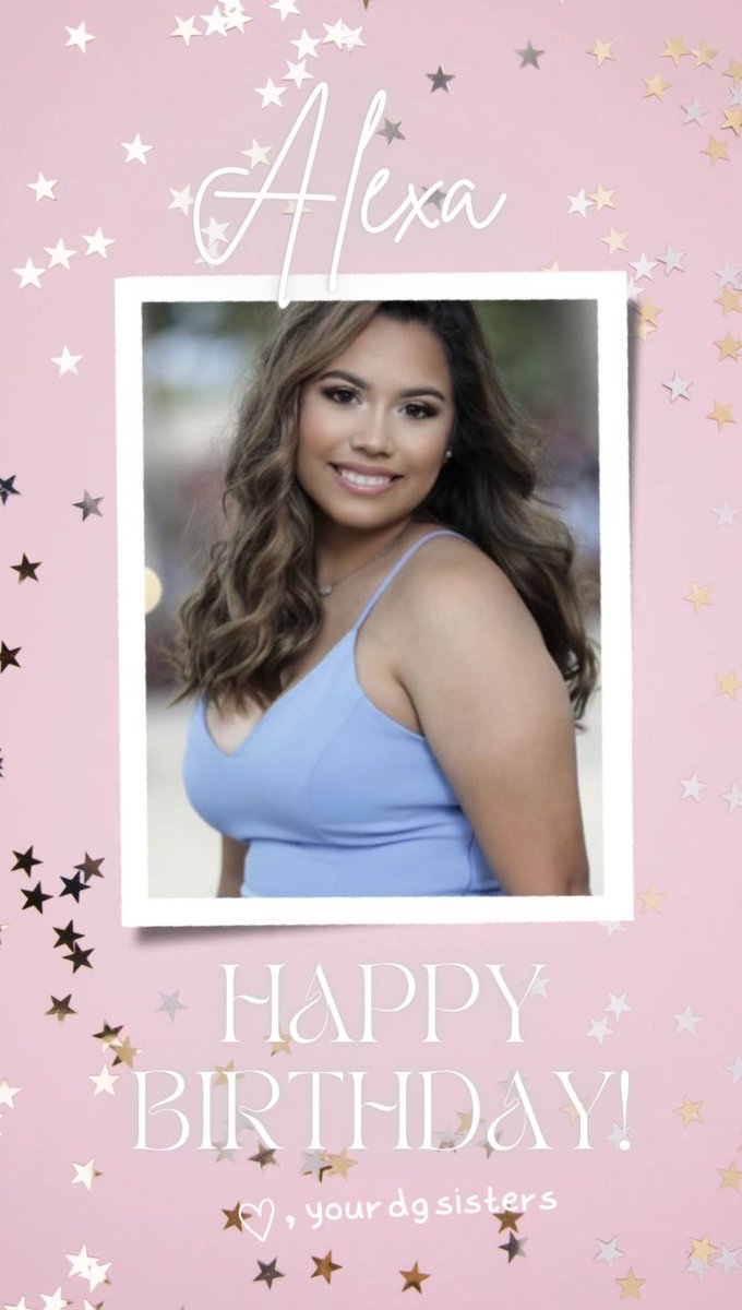 northtexasdg's tweet photo. Wishing the happiest of birthdays to our sister Alexa! We love you so much and hope you have a great day! ☺️ https://t.co/MzlU8lGGc7
