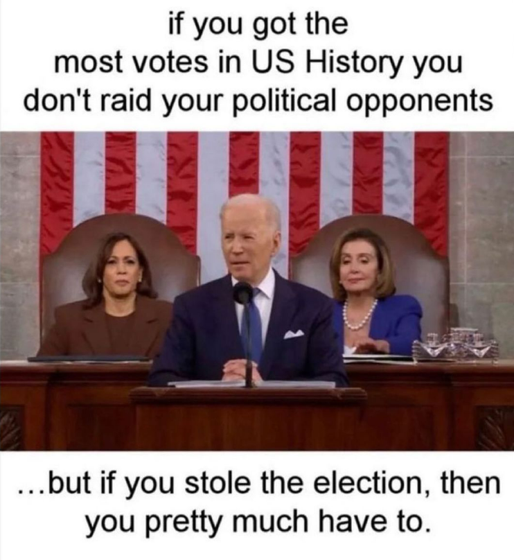 bucks_trump's tweet photo. TRUTH! Sleepy Joe is running on fumes! And his band of mindless democrats aren't helping!

Link in Bio!
#maga #trump #trump2024 #republican #goldcoin #trumpmemes  #donaldtrump #trumptrain #conservative #trumpsupporters #joebiden https://t.co/IFYlaplu5j
