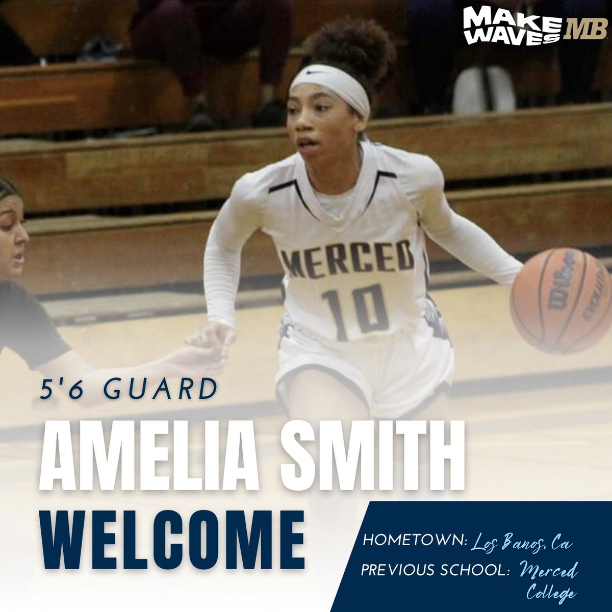 CSUMBwbb's tweet photo. Please join us in welcoming @ameliasmith213 to our Otter family! 🌊🦦💙 #MakeWavesMB https://t.co/YrkibdVdf9