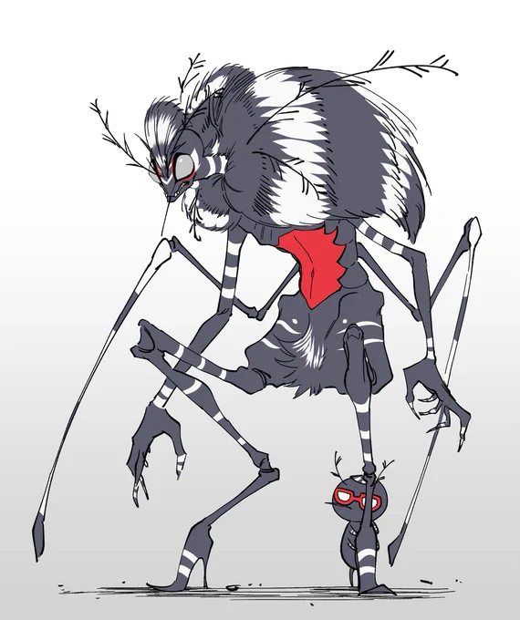 カガちゃんのデザインネリネリ#害虫紳士 