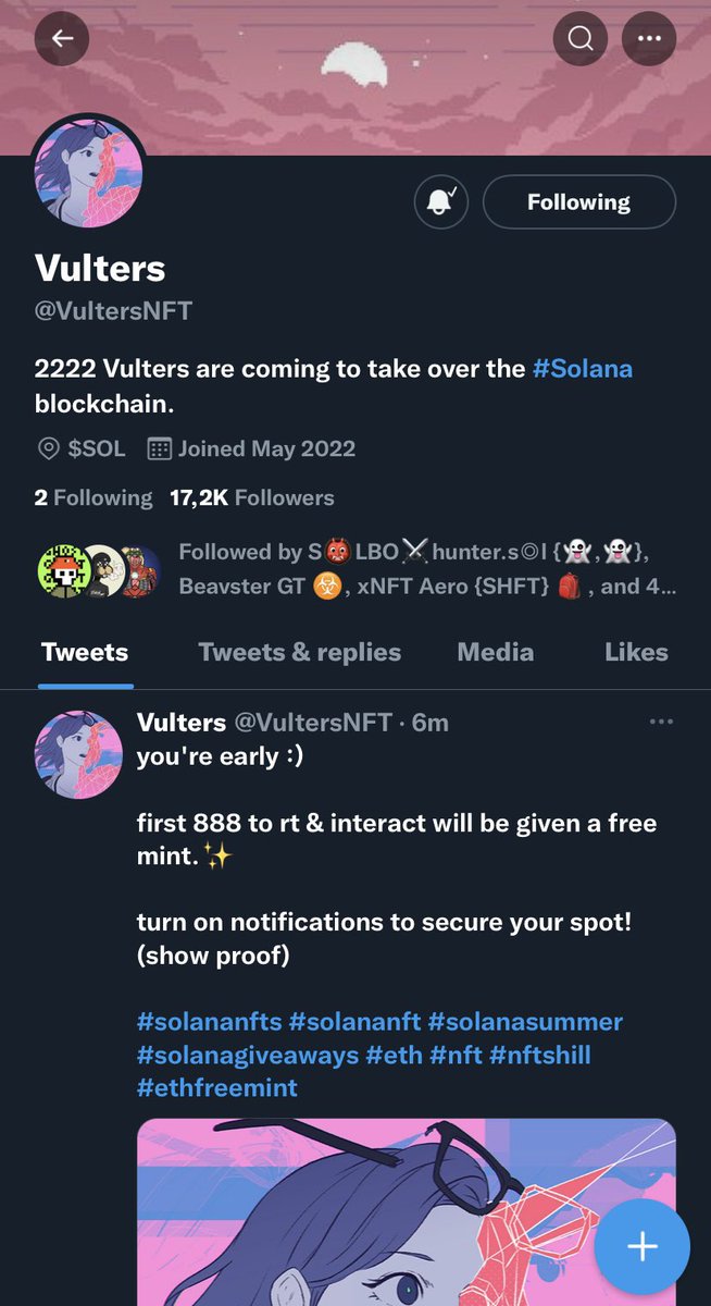 Axel1_0's tweet photo. @VultersNFT 👀 https://t.co/k2lYJ8Py95