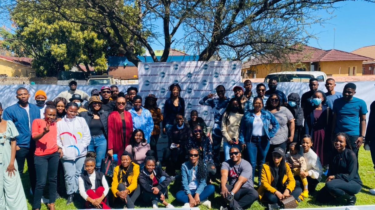 Erbarmin85's tweet photo. Tremendously successful Gaborone breakfast Toastmasters Club social meeting we had yesterday out at Kana Kgang... The legacy continues, so proud 💫👏🏽 https://t.co/dmMoDbdnfk