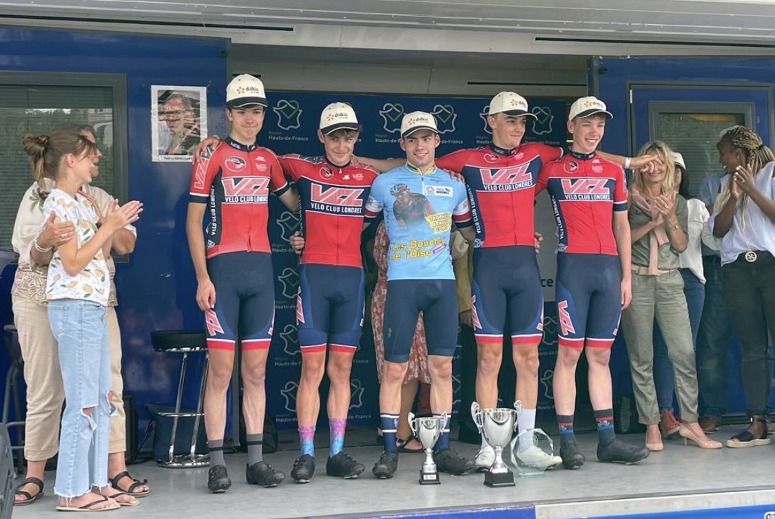 VCLondres's tweet photo. VCL wins the team prize, Alex Franks wins the overall and Jamie Whitcher comes second overall at the Boucles De L’Oise. Merci aux organisateurs et aux sponsors de l’evenement. https://t.co/M04HA6Fhvx