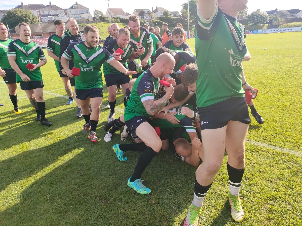 WalesRugbyL's tweet photo. FULL TIME | LLAWN AMSER 🏉

In the 19th South #WalesRL men's Grand Final

@Rhonddaoutlaws 22
@AberavonClub 20
 
Player OTM: @stevenlparry9
 
1,527 fans through the gate today.

Reports by @Ian_Golden, photos by @crusadin_photo #thetwoians can be read at: https://t.co/JifNK50y8A https://t.co/SrGPO50Qtk