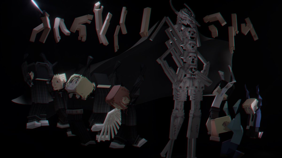 VoxelUtopia's tweet photo. Chainsawman：Darkness Devil
（Yami no Akuma）
by @AnzSamaEr 
Model：Blockbench
Render：Octane
#Blockbench 
#Minecraft 
#chainsawman https://t.co/fnmQoxCnKw
