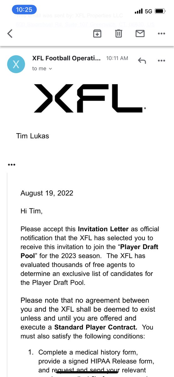 t_lukas11's tweet photo. One step closer. Thank you God! 🙏 @XFL2023 https://t.co/fzJXYnHV8H