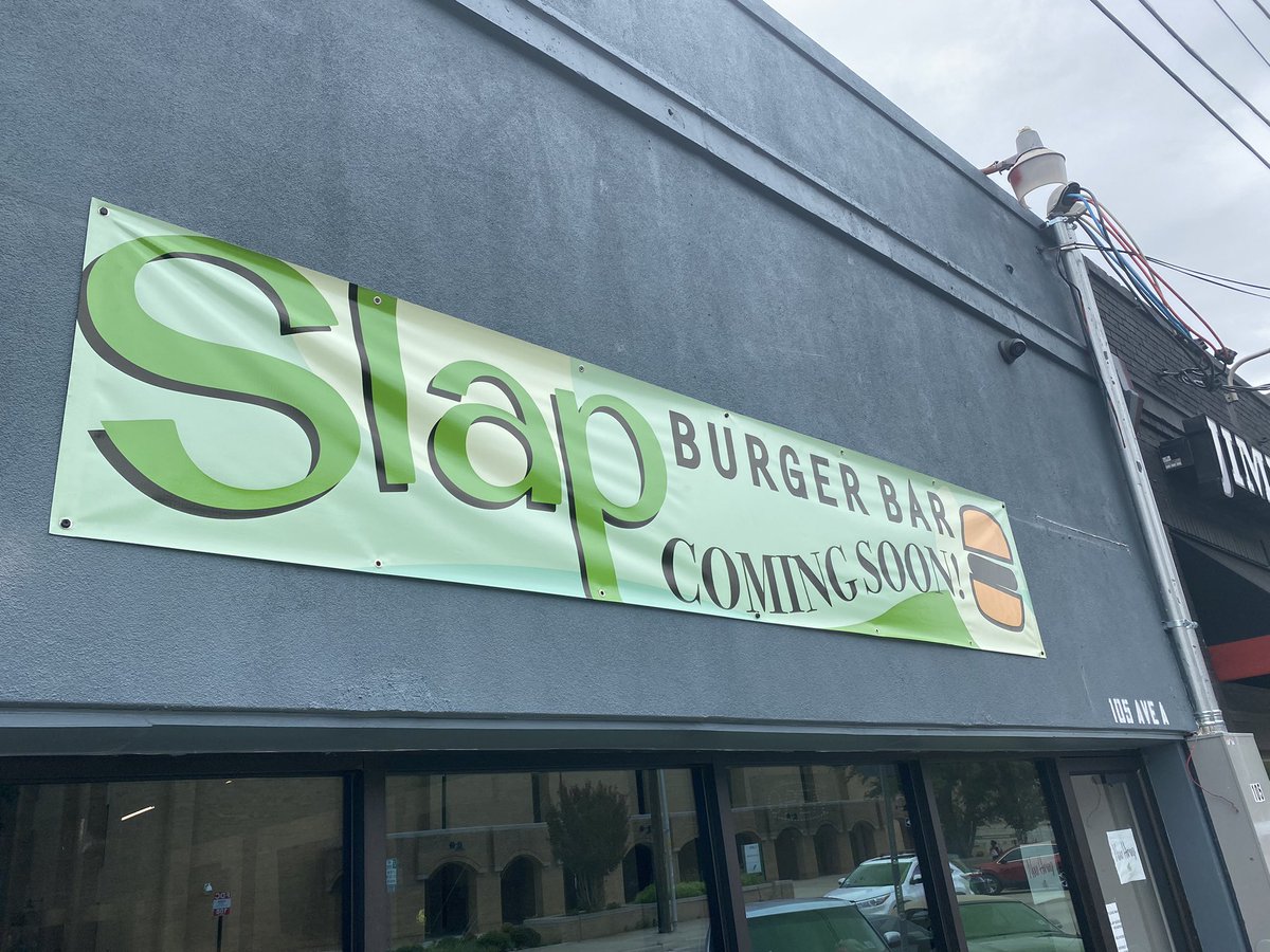 Almost there!! Later this week we will open our doors for you to enjoy our juicy, crisp Slap Burgers and delicious milkshakes! 🍔🥤