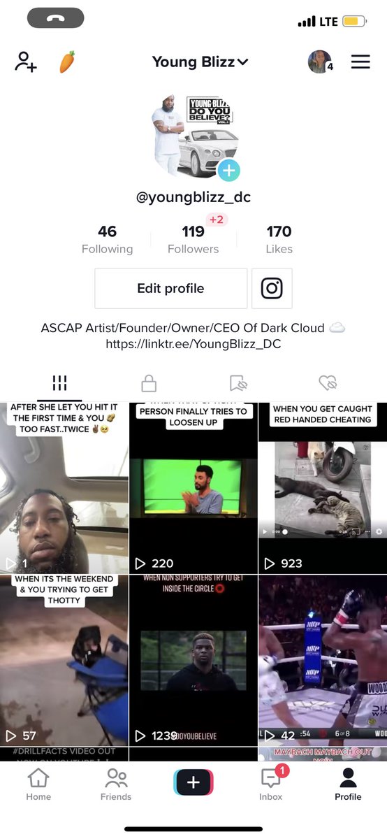 YoungBlizz_DC's tweet photo. New to TikTok Follow Your Boy @YoungBlizz_DC
https://t.co/hsfPDuSojB
#Follow #IndependentArtist
#YoungBlizz #DarkCloud
#AlreadyLost #Reels
#Viral #Comedy
#Funny #HipHop #Rap
#NewMusic #DoYouBelieve
#NewMusic #TikTok
#Explore #Share
#Support #Brooklyn
#NewJersey #Connecticut https://t.co/mZ46O5PNJw
