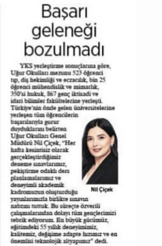 Başarı geleneği bozulmadı.

<a href="/UgurOkullari/">Uğur Okulları</a> <a href="/KursUgur/">Uğur Kurs</a>