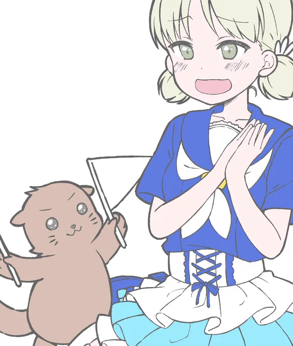 アキちゃんとラッコちゃん#wip 