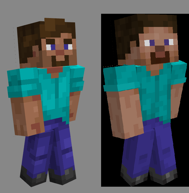 my steve and herobrine skin pack 