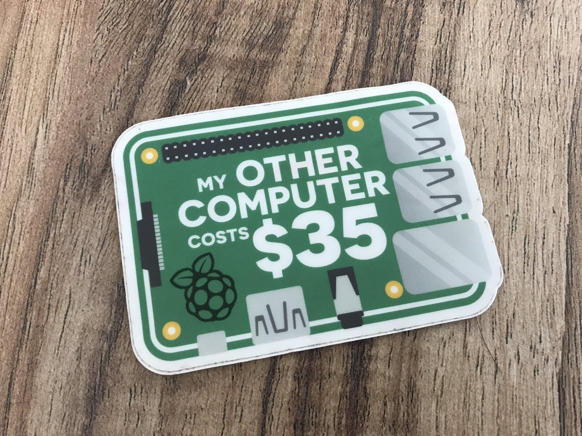 david_tischler_'s tweet image. Classic sticker find #RaspberryPi