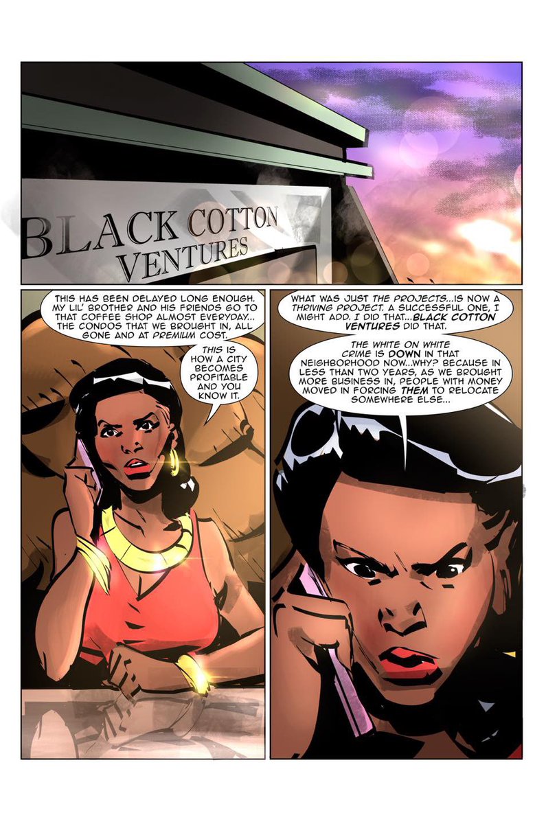BLACK COTTON: WHITE ON WHITE CRIME &amp; THE PLIGHT OF GENTRIFICATION.
#BLACKCOTTON #BLACKCOTTONUNIVERSE #BCU #comics #comicbooks #indiecomics 

Coming to ➡️ kickstarter.com/projects/black…