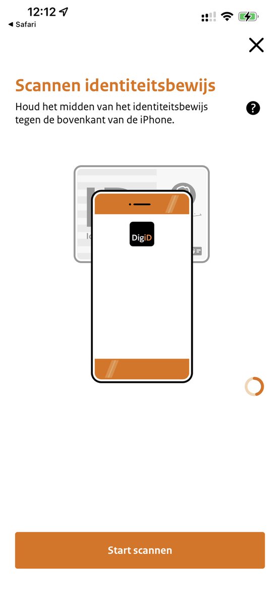 💡 <a href="/DigiDwebcare/">DigiD</a> is er een mogelijkheid dat het systeem@stoort? Geeft elke keer aan dat het scannen goed is gegaan en start vervolgens weer opnieuw. #durftevragen