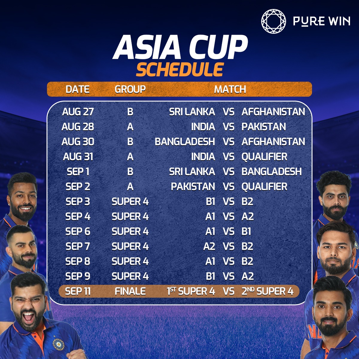 How would you rate #TeamIndia's chances for the upcoming Asia Cup? 🇮🇳 👀

#Cricket #SaturdayMorning #ad #SaturdayVibes #weekendvibes #weekendfun #INDvsZIM #LFC #ZIMvIND #sundayvibes #Zimbabwe #MUFC #NEWMCI #CricketTwitter #ADA #ViratKohli #PremierLeague