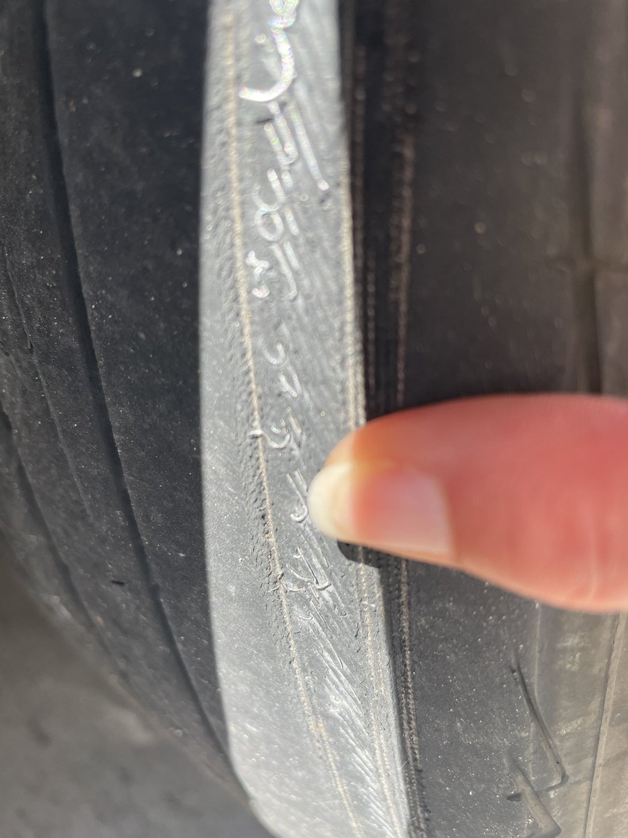 Our tyre on Enterprise car rental that we complained about due to tread 2 or 3 days into our trip. Now a week later it is a serious hazard! And lost us a day out of our holiday. #enterprise
