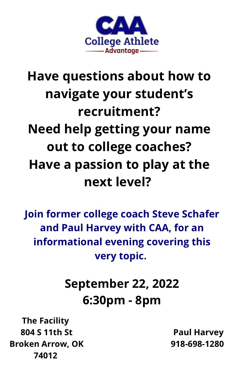 I want to help as many kids as possible achieve their dreams of being recruited to play at the next level. This is for boys or girls. 🏀
This event will be FREE to attend. 
Please share with anyone you think would be interested. Sign up at the link below.

form.jotform.com/222298208515053