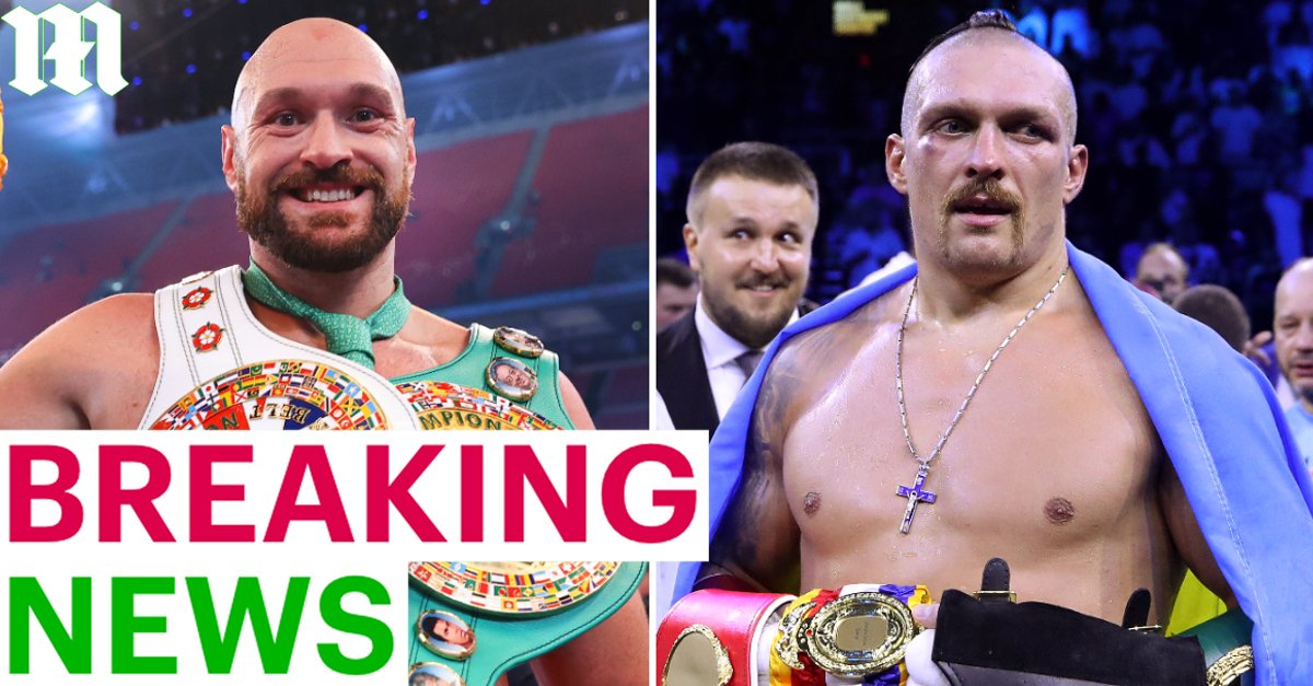 BREAKING: Tyson Fury is set to meet Oleksandr Usyk in mega-money undisputed heavyweight championship in December in Saudi Arabia | <a href="/jeffpowell_Mail/">.jeff Powell</a> trib.al/k56kaI7