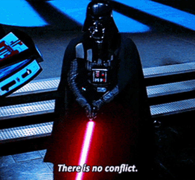 The first step in the conflict resolution process is admitting that there is a conflict.