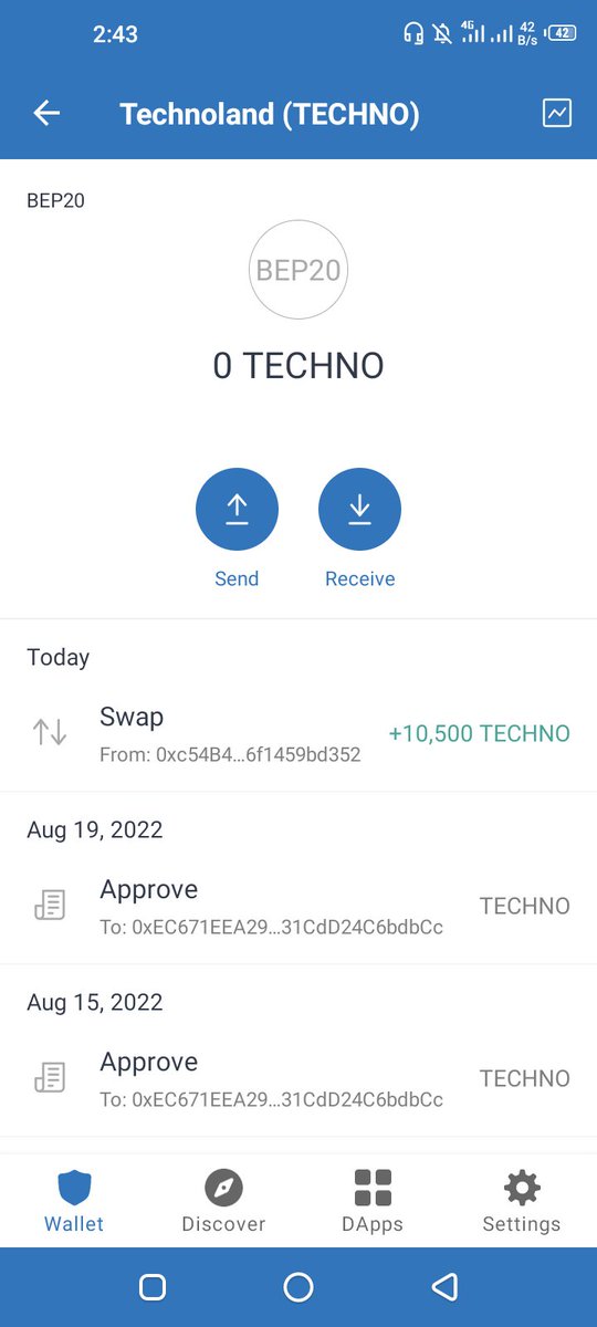 muh_suiswap's tweet photo. @Technolandio what is this shit. I'm scammed with this coin second time. I think it's scammed. I just lost money 🤬.
#technoland #Bitcoin #BinanceSmartChain #ETH https://t.co/j2iBGYkqiU