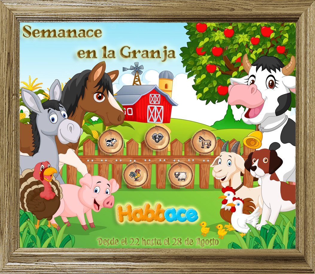 🐄🐏Ha llegado nuestra cuadragésima tercera  "Semanace en la granja" en <a href="/ESHabbo/">Habbo ES/MX</a> 🎶
No te puedes perder nuestra apertura este Lunes 22 al 28 de Agosto a las 22:00 horas HPE en nuestra Granja de Habbace🐮🐑
Disfrutemos juntos de toda la diversión que os traemos.