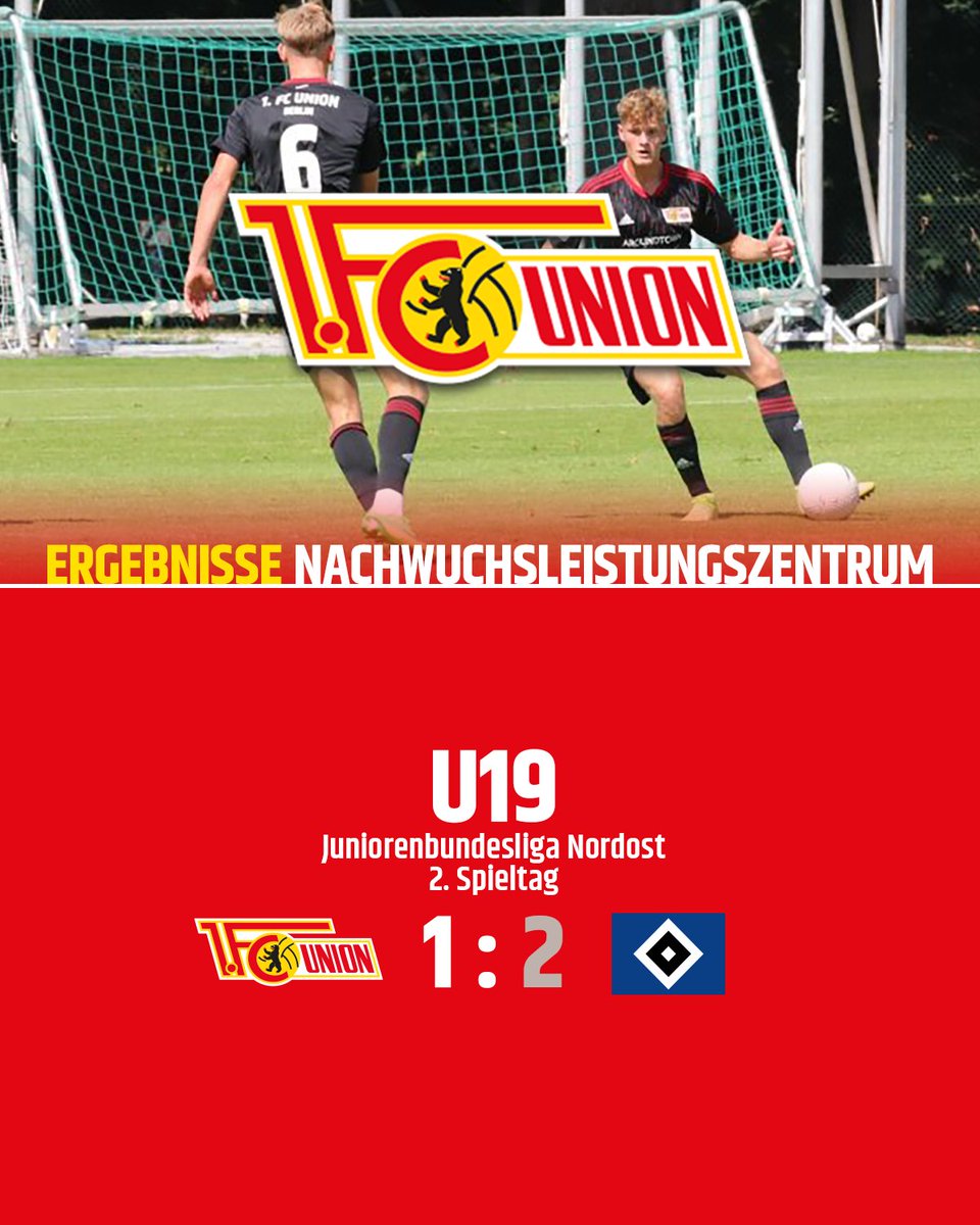 ujunior_Insider's tweet photo. O #U19 Cedeu a Virada para o Hamburger, derrota por 1:2, em Casa.

⚽️Gol de Malick Sanogo.

#fcunion | #EisernerNachwuchs https://t.co/pVhVBwZ787