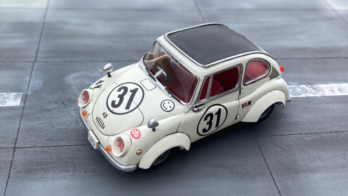 マイクロエース 旧アリイ1/32スバル360車庫ガレージジオラマ