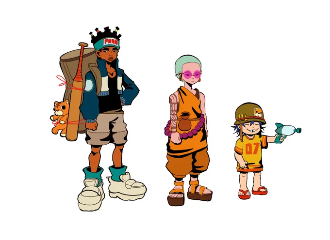 a before and after of my ocs, it's time for a facelift 