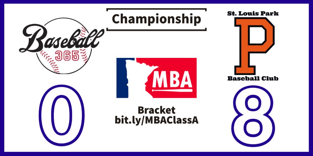 HardballMN's tweet photo. For the fourth time in club history St. Louis Park are #MBAClassA State Champions! π https://t.co/1xTQA2fEH1