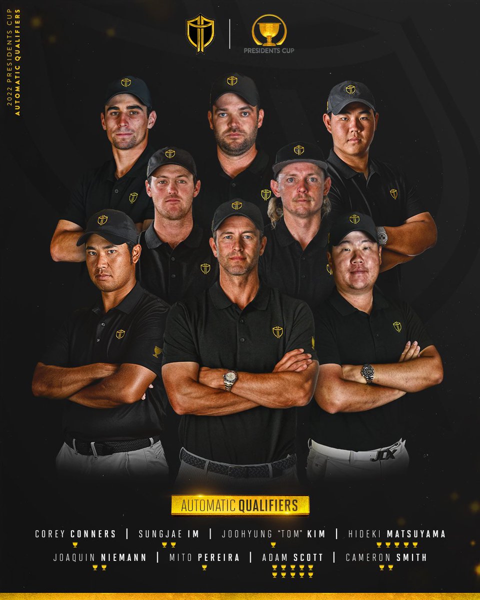 Our top-8 has 𝗼𝗳𝗳𝗶𝗰𝗶𝗮𝗹𝗹𝘆 𝗲𝗮𝗿𝗻𝗲𝗱 their spot in Charlotte.

#IntlTeam #PresidentsCup