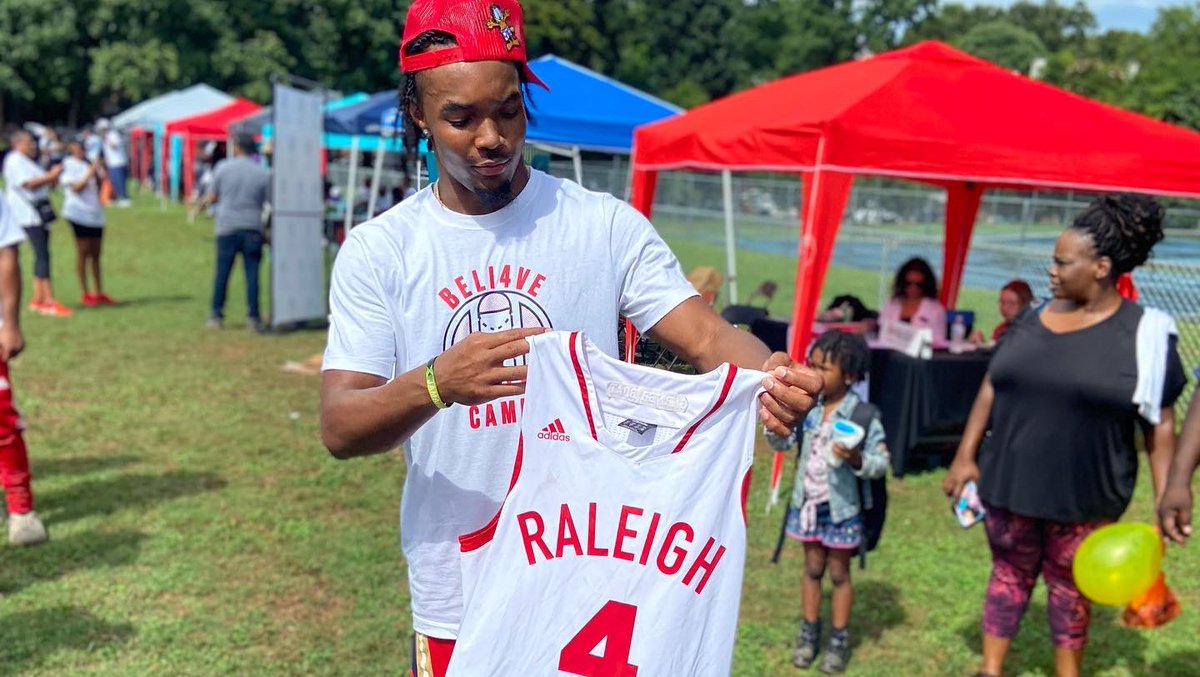 GroadBballHS's tweet photo. Stopped by to support current @PelicansNBA PG @Devonte4Graham’s (Beli4ve Foundation) Community Day today, and dropped off a much needed gift for the #GrbcAlumni. Continue being a great staple of a role model to your loved ones and your Raleigh community! https://t.co/fLkeY54Ldx