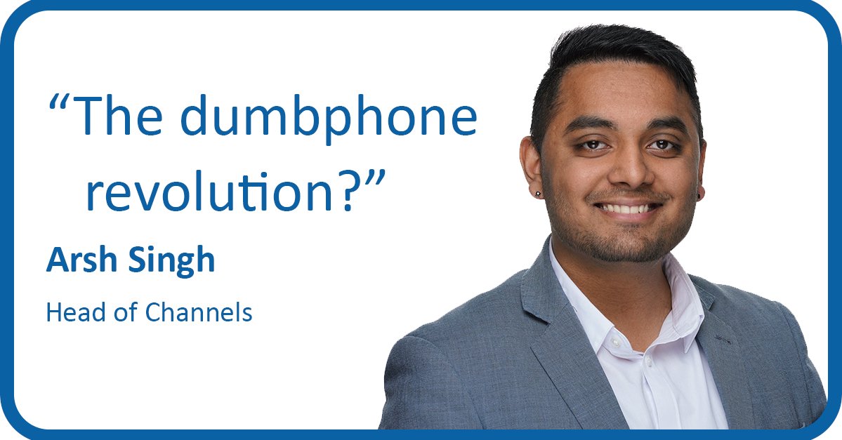 THE #DUMBPHONEREVOLUTION? I came across a few articles (on my #iPhone) about an #undergroundmovement of people opting to put their #smartphones aside for #dumbphones instead. I personally could not get myself to use one. Could you? - Arsh Singh, Head of #Channels #SoftSolutions