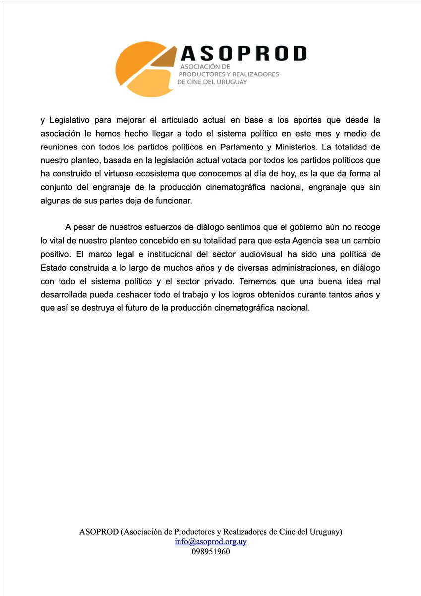 asoprod1's tweet photo. ASOPROD a propósito de la votación en la Cámara de Diputados del proyecto de creación de la ACAU. https://t.co/lfqZ4zE0Wa