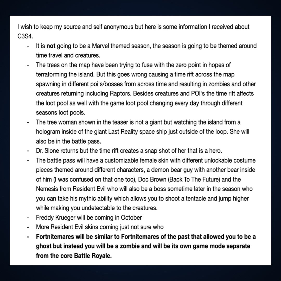 LazzyLoser on Twitter "New 4chan leaks about Fortnite Season 4 have(02)