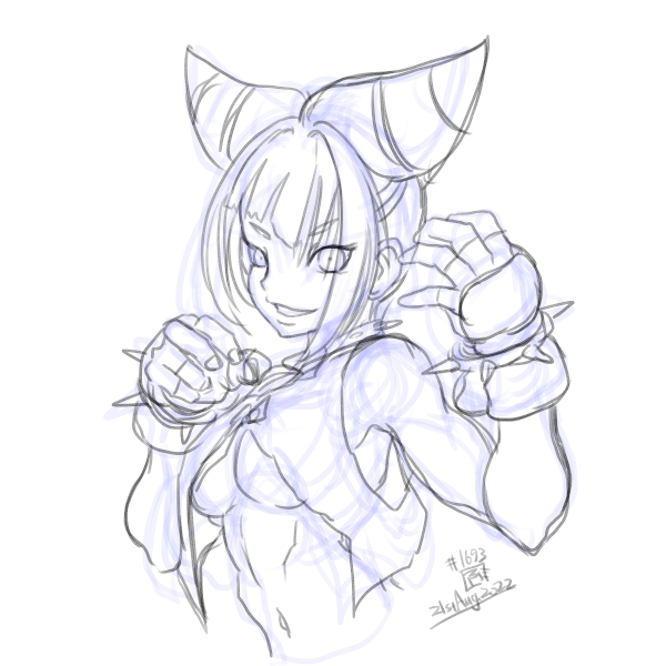 ハン・ジュリ 「#一日一絵 」|ふゆ(ドとレとミとキュとゴとヱの音が出ない)のイラスト