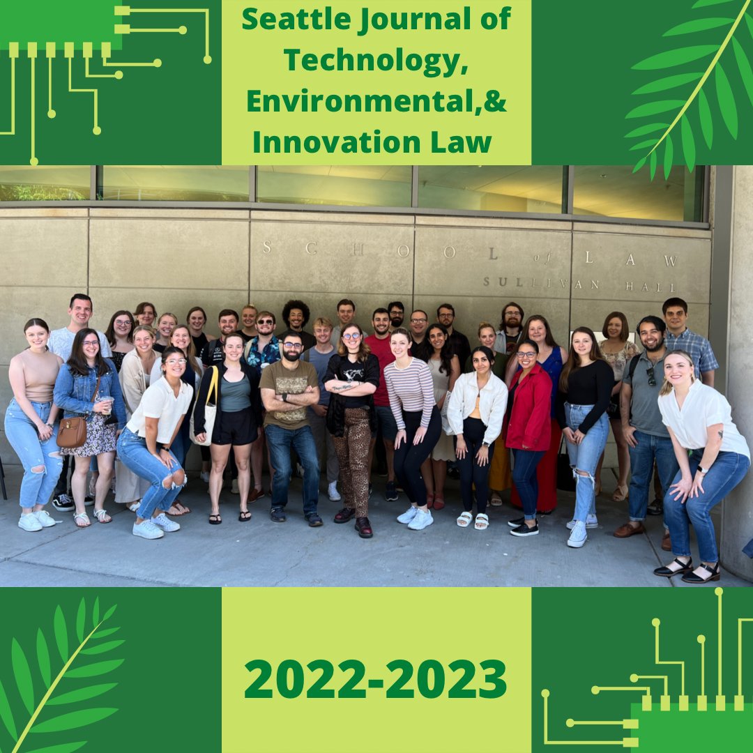 SU Journal of Tech, Environment, & Innovation Law tweet media
