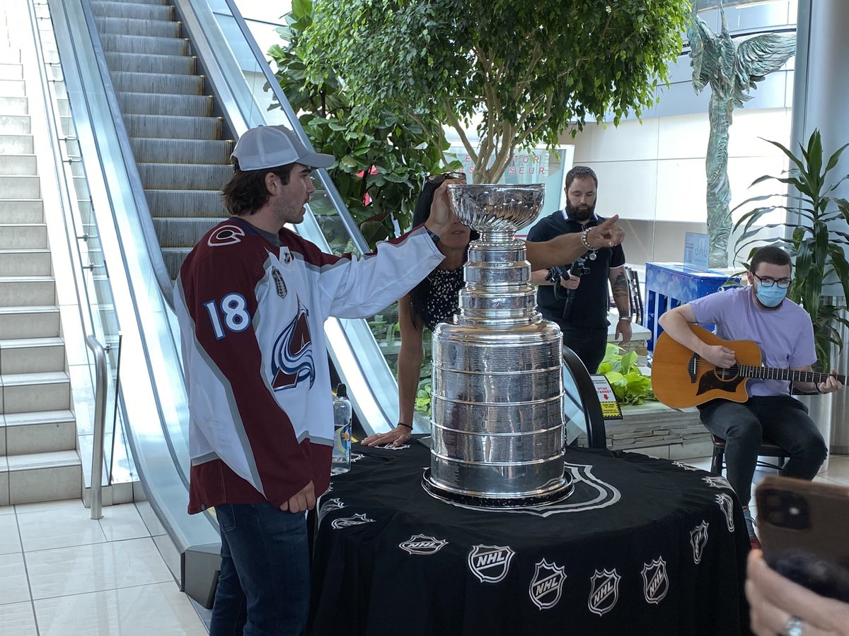 WalshProduction's tweet photo. Exciting day welcoming Stanley Cup Champion @Avalanche @AlexNewhook_ and the cup to NL! Congratulations Alex!  The entire province is VERY proud of your accomplishment!
Photo credit: Walsh Productions https://t.co/MQgsEhcQyT