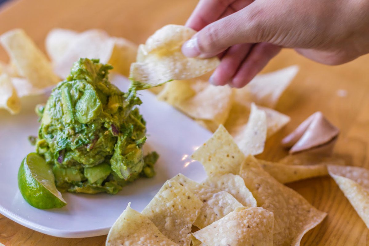Nothing like a Chip off the ol' Guac... #guacamole #fresh #avoacado #delish #TaqueriaTsunami #ChipsNGuac #starter