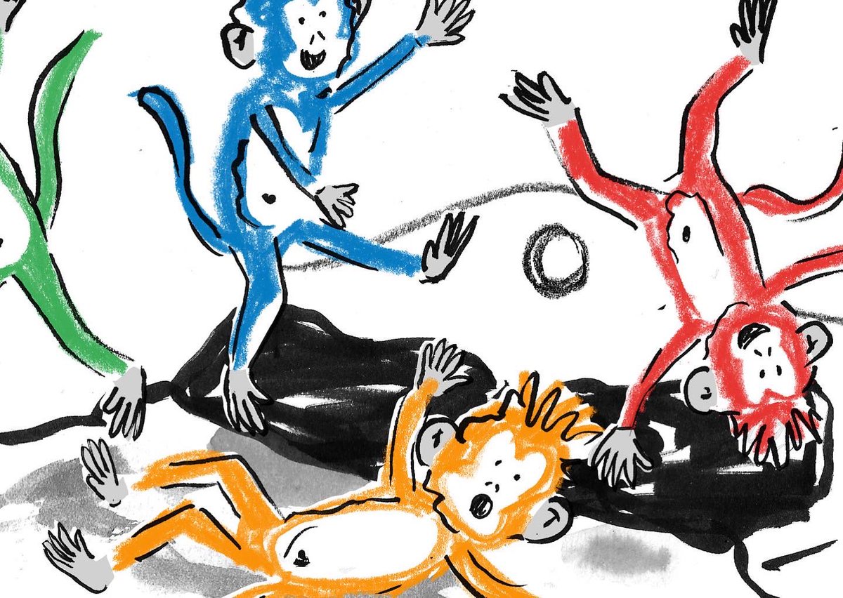 Five little monkeys all finished :) #art #illustration #doodle #drawing #sketch #childrensillustrator #childrensillustration