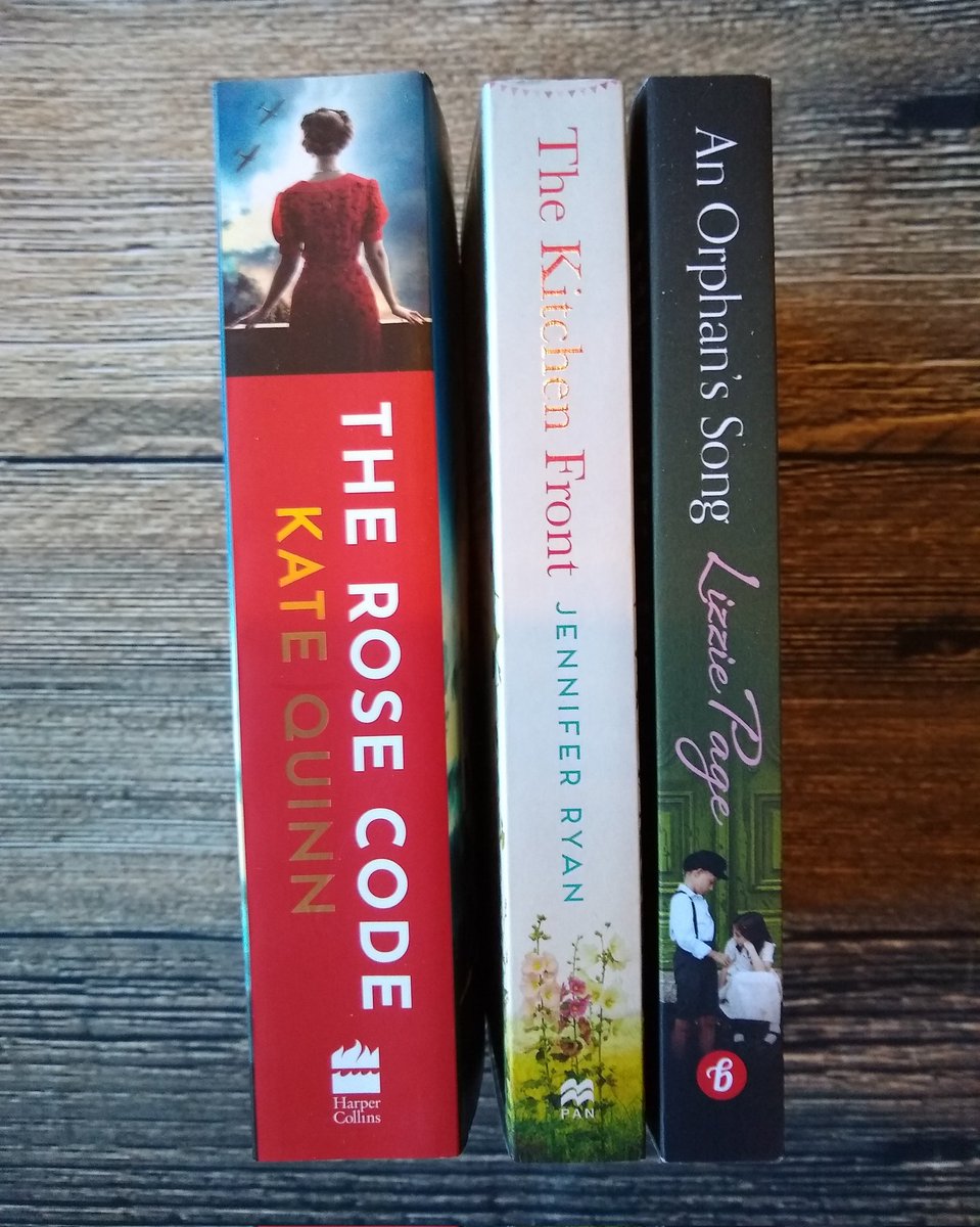 ShortBookScribe's tweet photo. There's nothing like.......

.....a cheeky Sunday book haul is there?

#AnOrphansSong by @LizziePagewrite
#TheKitchenFront by @JenniferiRyan
#TheRoseCode by @KateQuinnAuthor 

I love the sound of all of these. What about you? https://t.co/dIBTsazD25