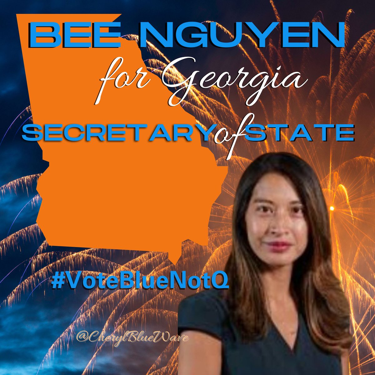 Catmandoodlebug's tweet photo. Georgia vote @BeeForGeorgia ๐๐
Secretary of State #OurBlueVoice
#VoteBee #VoteBlue #VoteBlueNotQ https://t.co/fIfiNZTYB6