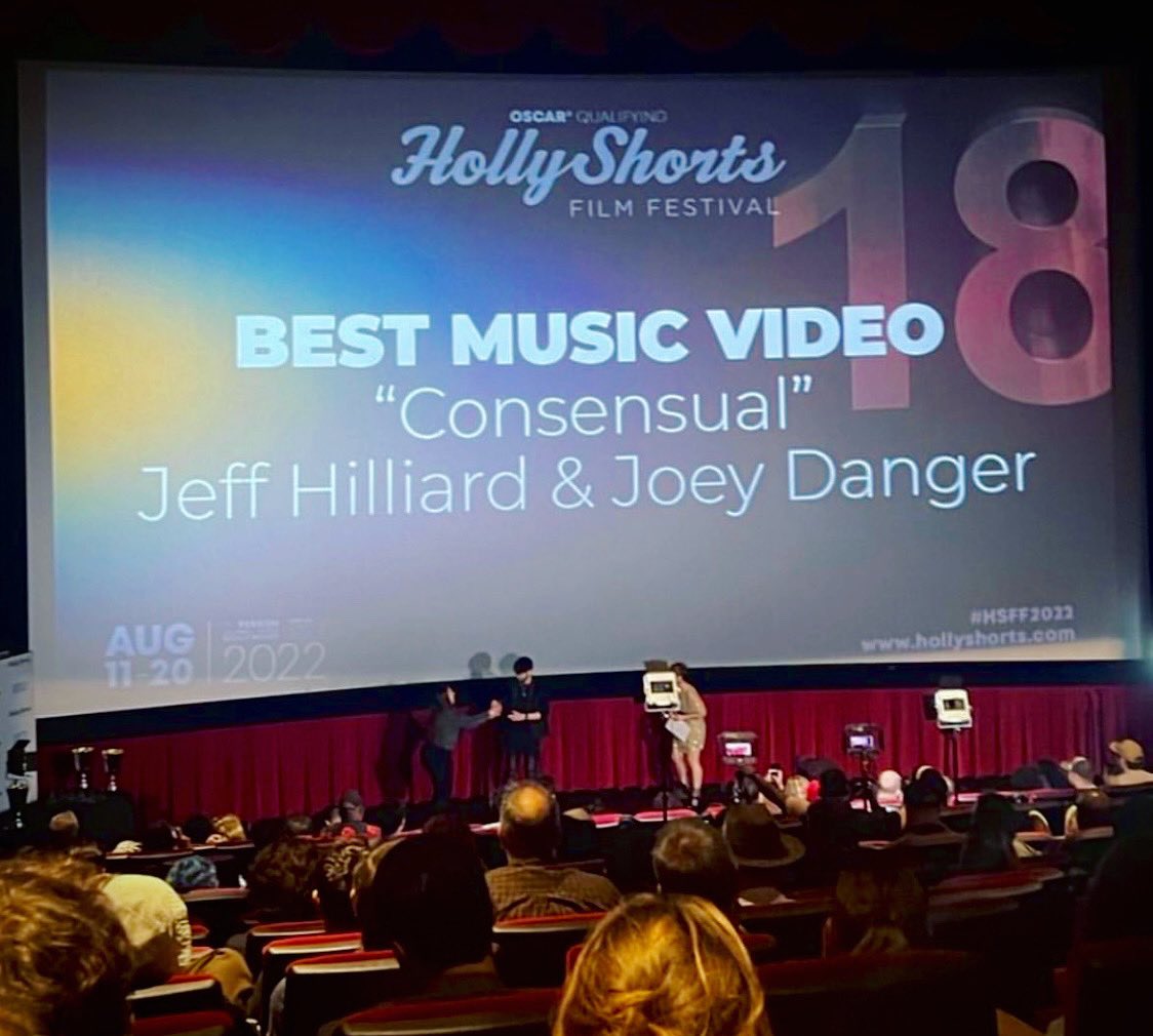 Won Best Music Video <a href="/HollyShorts/">HollyShorts (HSFF)</a> with the help of <a href="/joeydangermusic/">Joey Danger</a> <a href="/John_Orphan/">John Orphan</a> <a href="/BobbyHewitt1/">Bobby Hewitt</a> <a href="/LeeMilesMusic/">Lee Miles</a>