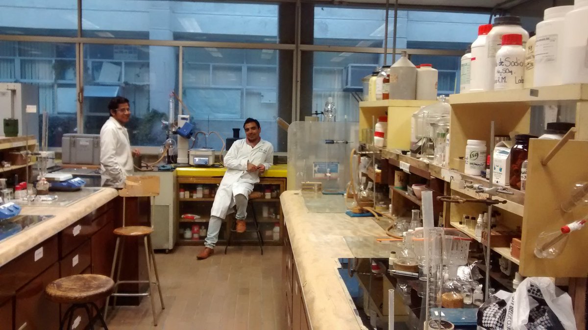 MolinaGroup's tweet photo. Seven years ago this week, we started working in our current lab (after 1.5 yrs in a temporary space ;) Here, you can see @andres_a2g and @CrystalsACM hanging out @iquimicaunam! El tiempo vuela!! https://t.co/lHzUJrrnrZ