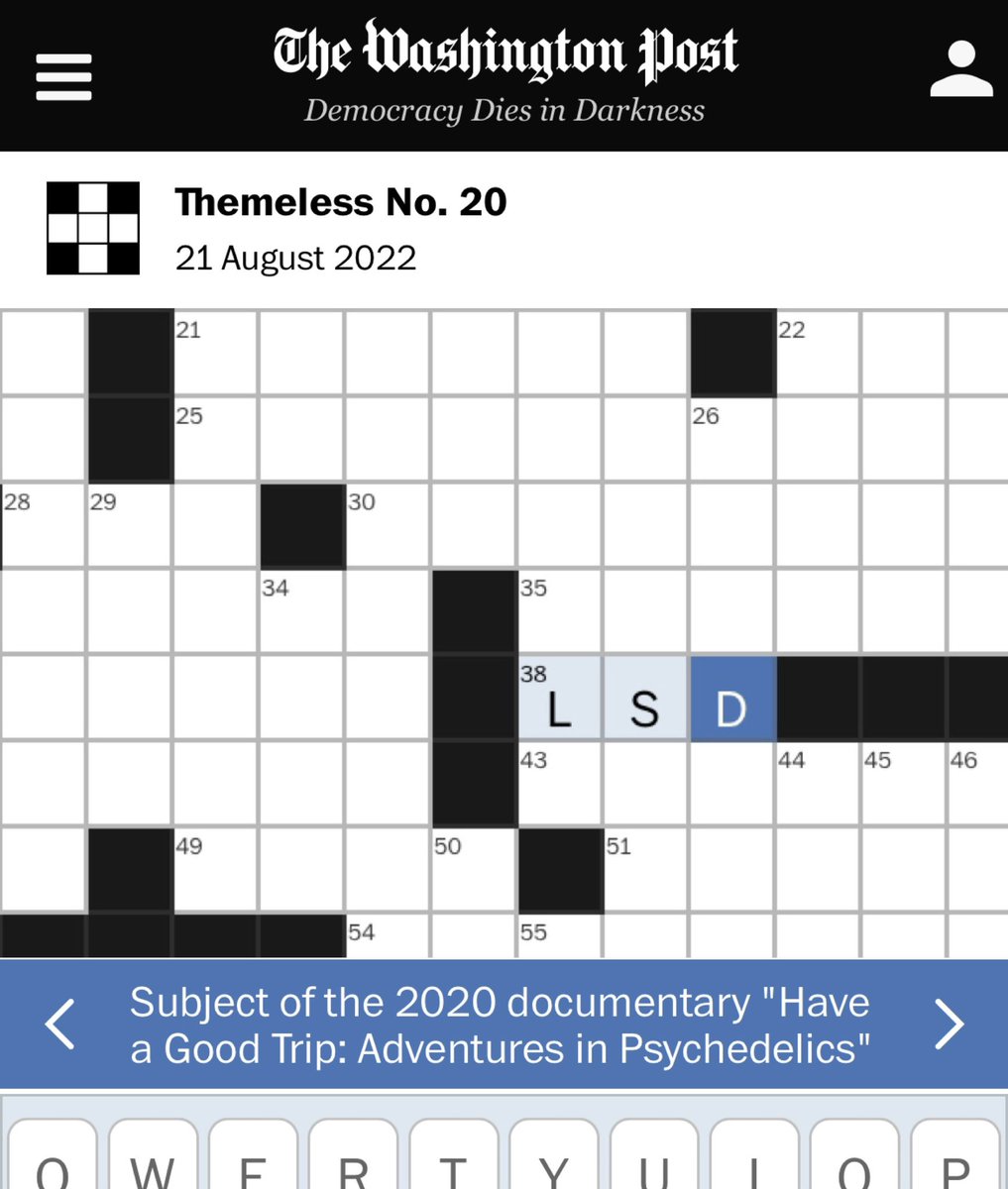 Have a Good Trip shoutout in the <a href="/washingtonpost/">The Washington Post</a> crossword today!